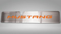 15MUSTANG GT/ECOBOOST - RADIATOR COVER VANITY PLATE 'MUSTANG' | BRUSHED, CHOOSE COLOR