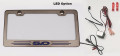 4MUSTANG GT - CUSTOM FORD LICENSE PLATE FRAME WITH "5.0" | STAINLESS STEEL, CHOOSE VINYL OR LED COLOR