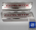 2014-2019 C7/Z51 Corvette - Corvette Style Fuel Rail Covers Factory Overlay 2PC | Stainless Steel, Choose Color