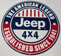 Jeep The American Legend Steel Sign