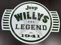 Jeep Willy's Legend V2 Steel Sign