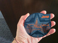 Orange Jeep with Star Steel Magnet