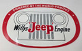 Willy's Jeep Engine Steel Sign