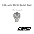 C8 Flags Corvette Billet Oil Dipstick Cover - Clear
