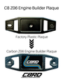 Carbon Fiber Z06 Engine Builder Plaque