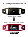 Corvette Z06 Engine Builder Plaque