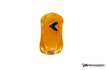 C8 Corvette Carbon Fiber Key Cover Car Shape Orange