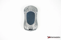 C8 Corvette Carbon Fiber Key Cover Car Shape Silver