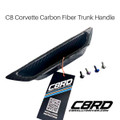 C8 Corvette Coupe Black Carbon Fiber Trunk Handle
