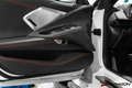Carbon Fiber Door Lock Trim Overlay E-Ray