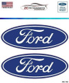 Ford Blue Oval Vinyl Decals in/out door with air release NOT OE Replacements F3M