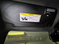 2015 - 2021 Mercedes C300 Sun Visor Warning Blackouts