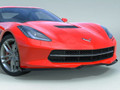 C7 Stingray Five1 Front Lip Spoiler Black