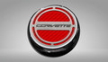 Corvette C7 Stingray Z06 & Grand Sport - Fluid Cap Cover 6Pc Set With Corvette Lettering Red