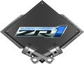 Corvette C6 ZR1 Supercharged Black Diamond Cross Pistons Steel Sign