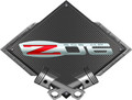 Corvette C6 Z06 505HP Black Diamond Cross Pistons Steel Sign