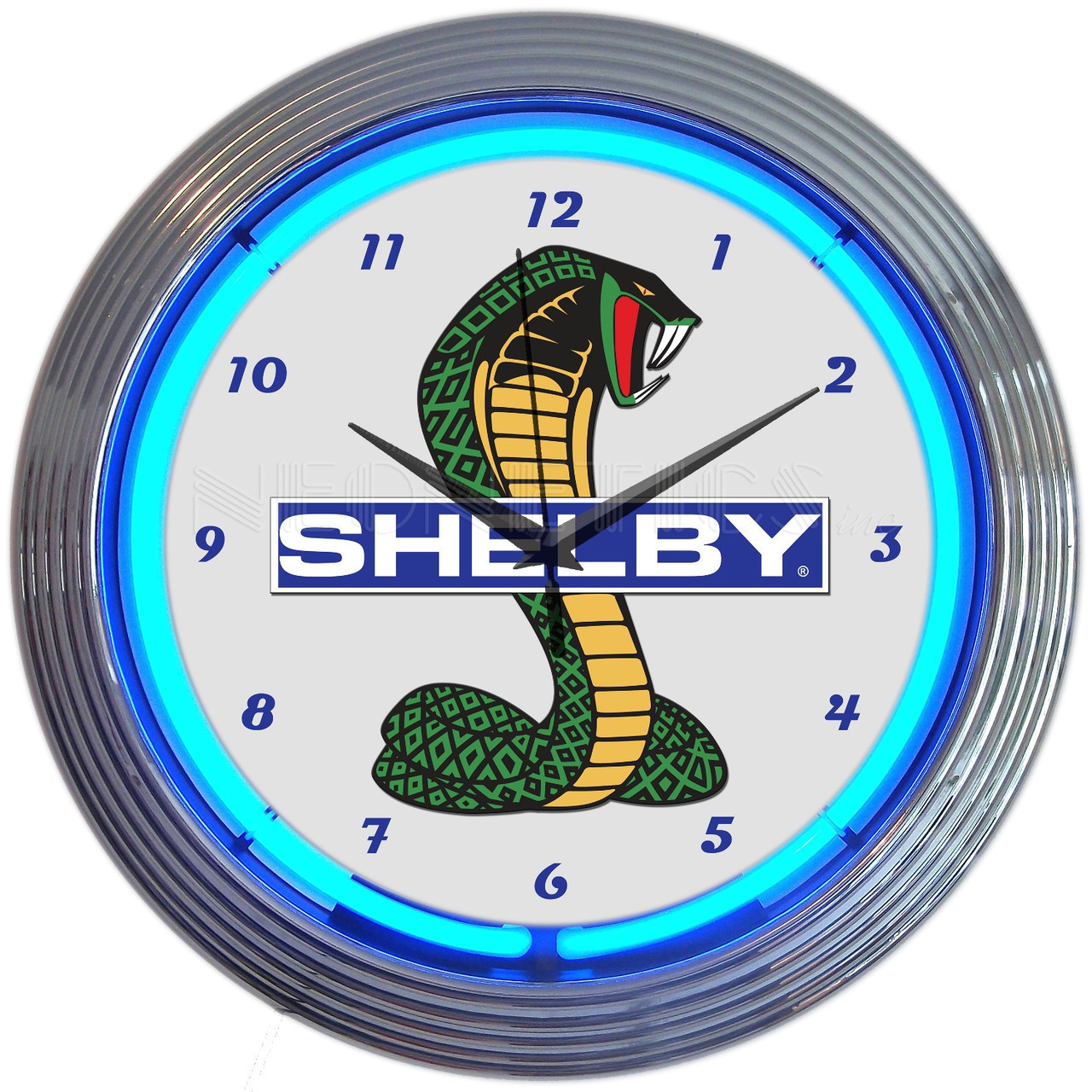 Neonetics Shelby Cobra Ford Mustang Neon Clock