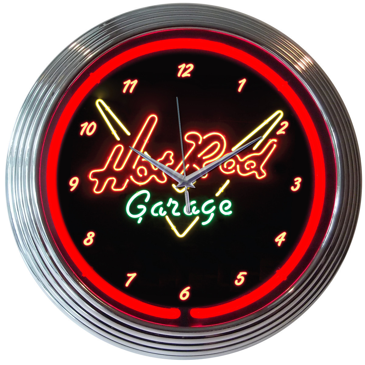 Neonetics Hot Rod Garage Neon Clock - Thumbnail 4