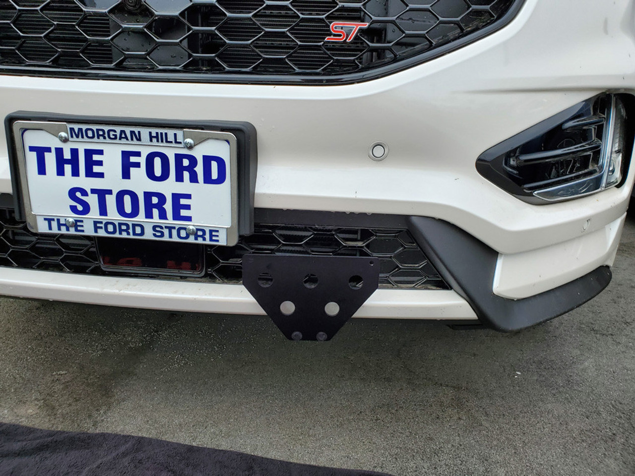 remove c6 corvette front license plate bracket