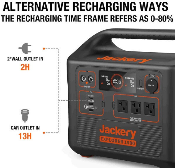 Jackery Explorer 1500 Portable Power Station