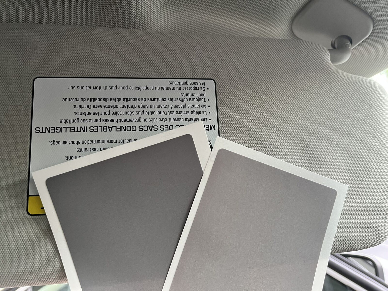 2020 2023 KIA Telluride Vinyl Sun Visor Warning Label Covers ZIC