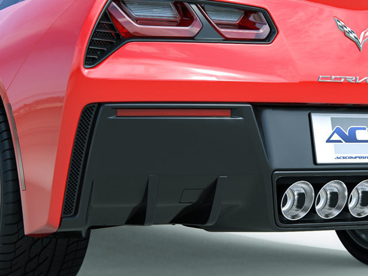 20142017 C7 Stingray, Corvette Z06 Rear Diffuser Fins 2 Per Side