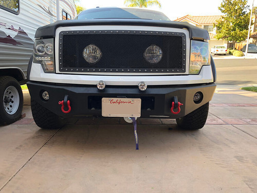 Quick Release Front License Plate Bracket for Off Road Bumpers with