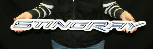Corvette C7 Stingray Script Emblem Sign