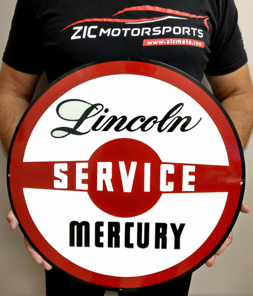 Classic Ford Lincoln Mercury Dealership Replica Steel Sign