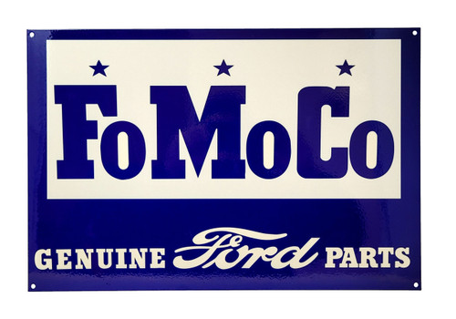 VINTAGE Repro FOMOCO STEEL BLUE SIGN