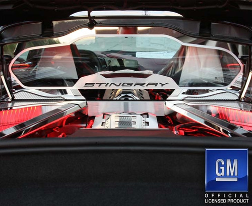 2020 C8 CORVETTE COUPE - STINGRAY REAR WINDOW FRAME | STAINLESS STEEL, CHOOSE INLAY COLOR 2020 C8 CORVETTE COUPE - STINGRAY REAR WINDOW FRAME | STAINLESS STEEL, CHOOSE INLAY COLOR