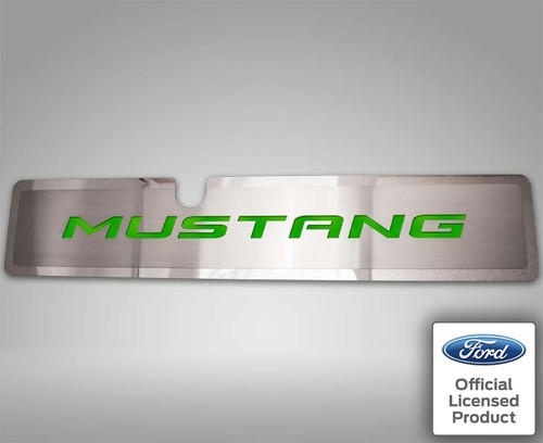 1MUSTANG GT/ECOBOOST - RADIATOR COVER VANITY PLATE 'MUSTANG' | BRUSHED, CHOOSE COLOR 1MUSTANG GT/ECOBOOST - RADIATOR COVER VANITY PLATE 'MUSTANG' | BRUSHED, CHOOSE COLOR