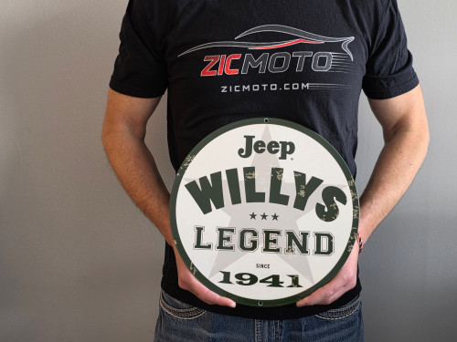 Jeep Willy's Legend Steel Garage Sign