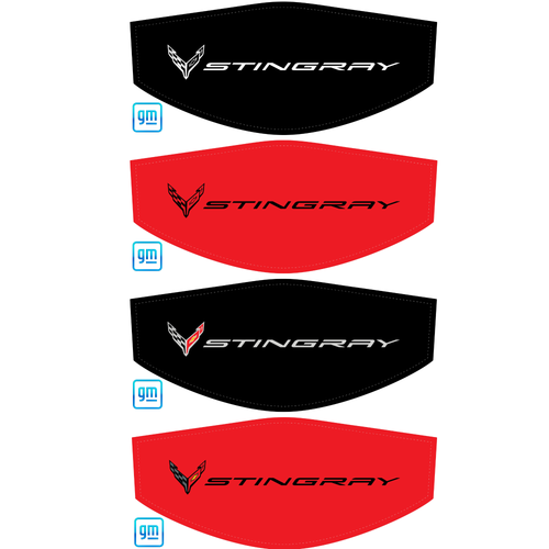 C8 Corvette Stingray Crossed Flags Trunk Cover