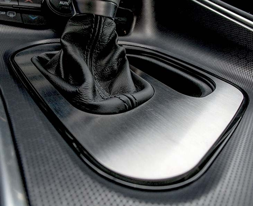 Dodge Challenger Shifter Plate Cover – Brushed or Carbon Fiber