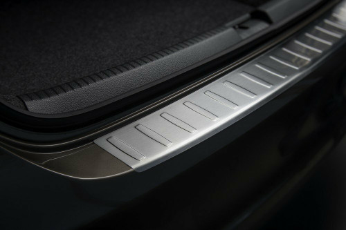 2014-2017 V60 and Cross Country - Brushed Stainless Steel Rear Bumper Protector Guard