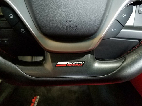 Corvette Grand Sport Steering Wheel Decal