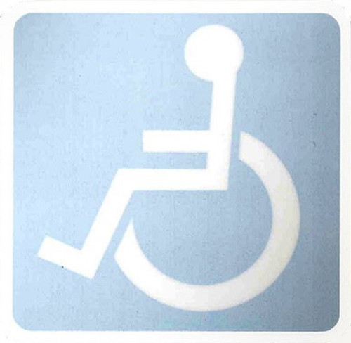 Handicapped Inside Window Decal - ZIC Motorsports