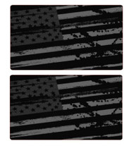 2019 - 2024 Chevy Tahoe Sun Visor Warning Blackouts with Ghost American Flag