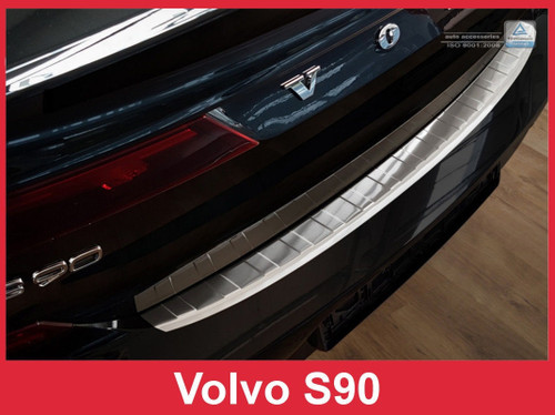2017-2019 Volvo S90 - Stainless Steel Rear Bumper Protector Guard