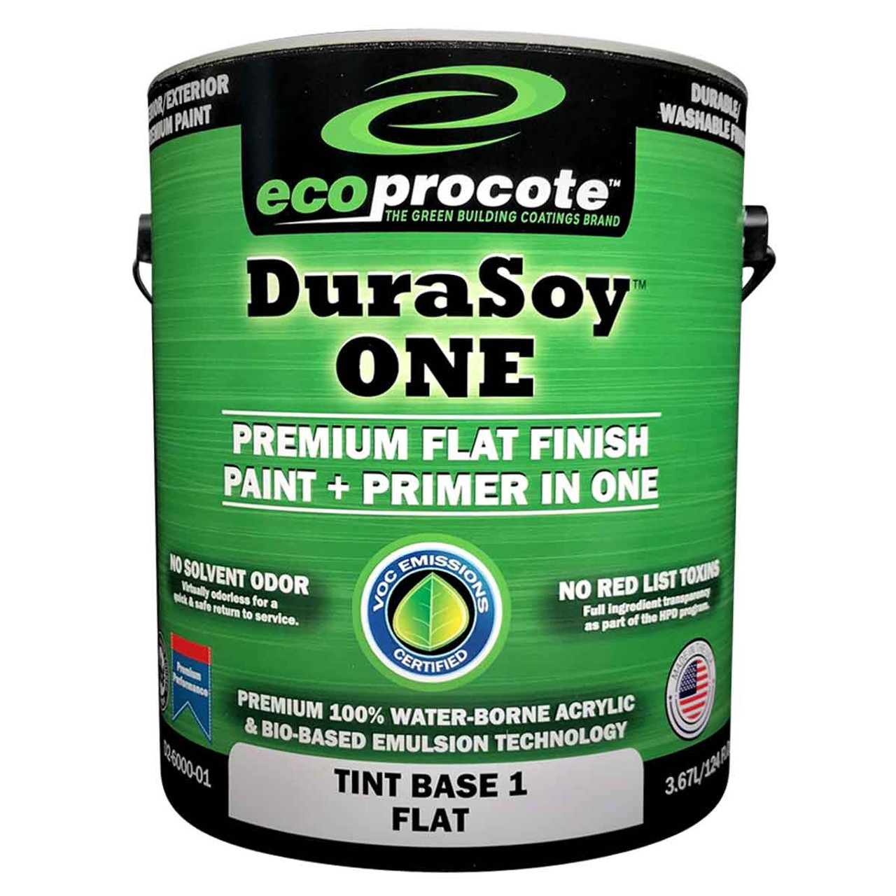 DuraSoy ONE Paint + Primer, Semi-Gloss, Factory Tinted, 1 Gal - Eco Safety  Products