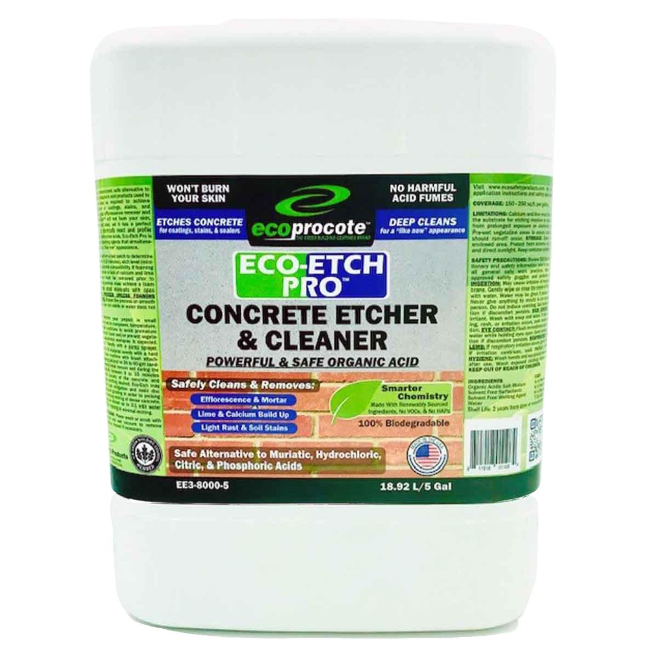 Eco-Etch Pro Concrete Etcher, Descaler, & Efflorescence Remover