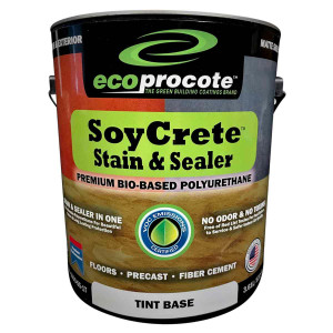 EcoProCote SoyCrete Concrete Stain and Sealer, Factory Tinted EcoProCote SoyCrete Concrete Stain and Sealer, Factory Tinted
