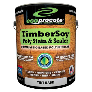 EcoProCote TimberSoy Polyurethane Wood Stain and Sealer, Factory Tinted EcoProCote TimberSoy Polyurethane Wood Stain and Sealer, Factory Tinted