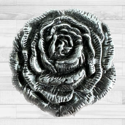 Antique Silver Rose Concho 1.5" W108AL