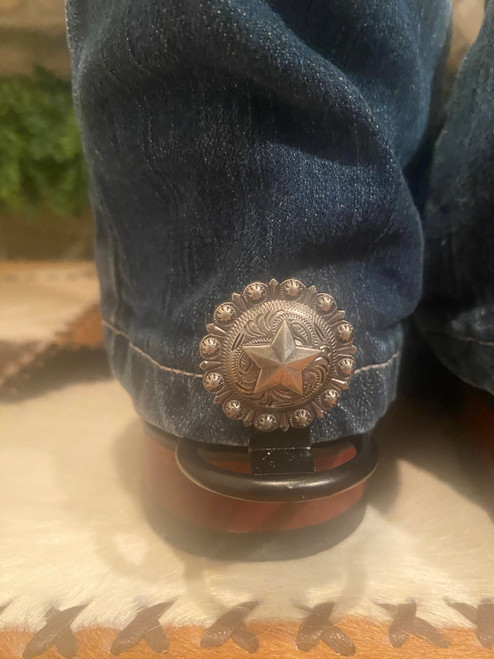 1 pair Hem Hikers with Rodeo Drive Copper Star Western Conchos