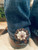 1 pair Hem Hikers with Rodeo Drive 1.5 inch Conchos, Copper Topaz, AB, and Pearl Crystal
