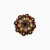 Copper Ruby, Jet(Black) and Champagne 1.5" European Crystal Concho