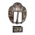 Copper Champagne and Clear European Crystal Fancy Buckle