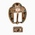 Copper Teal, Champagne, and Topaz European Crystal Fancy Buckle